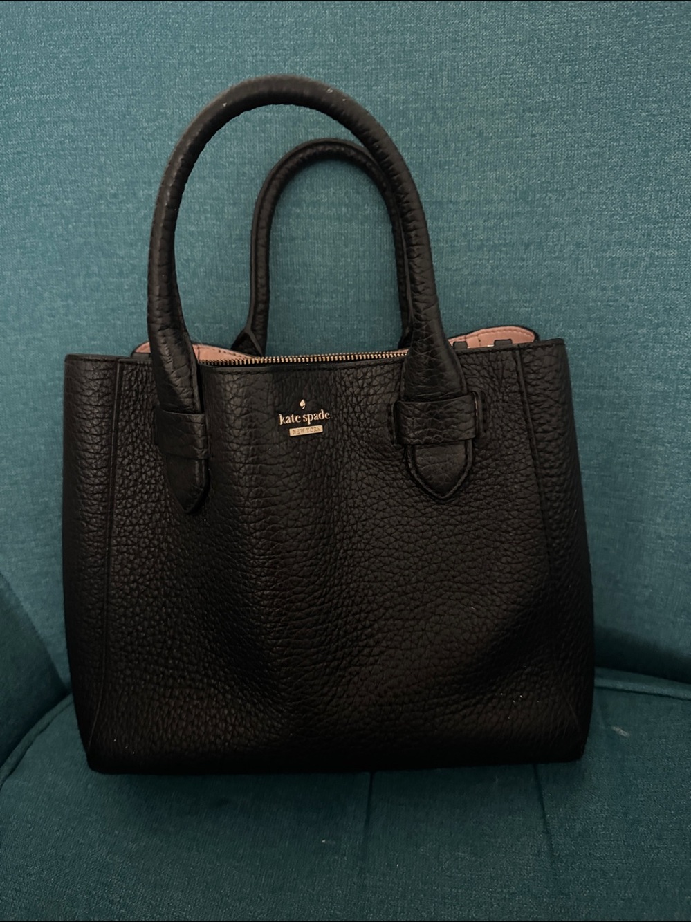 Kate spade Black Pebbled Leather Tote - Picture 5 of 7